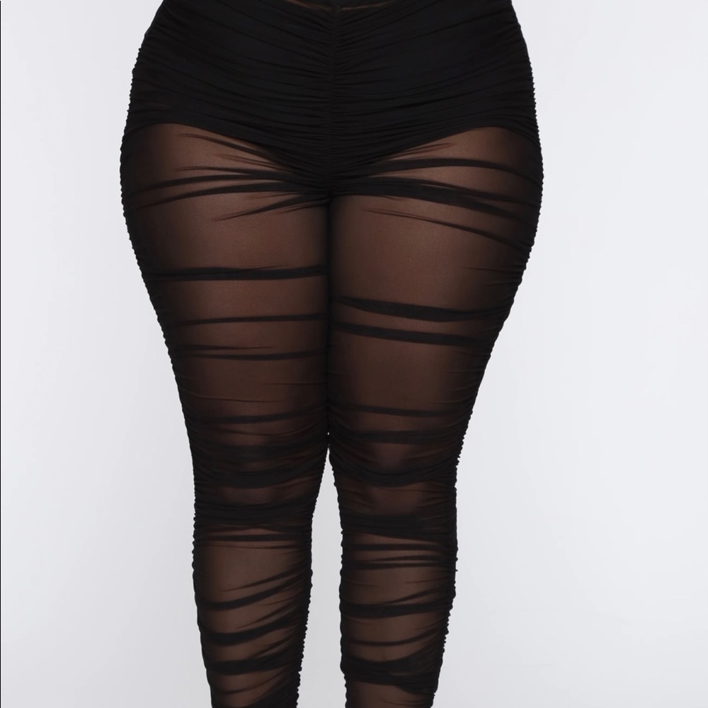 2pc wild side Rouched one shoulder bodysuit and leggings 3x